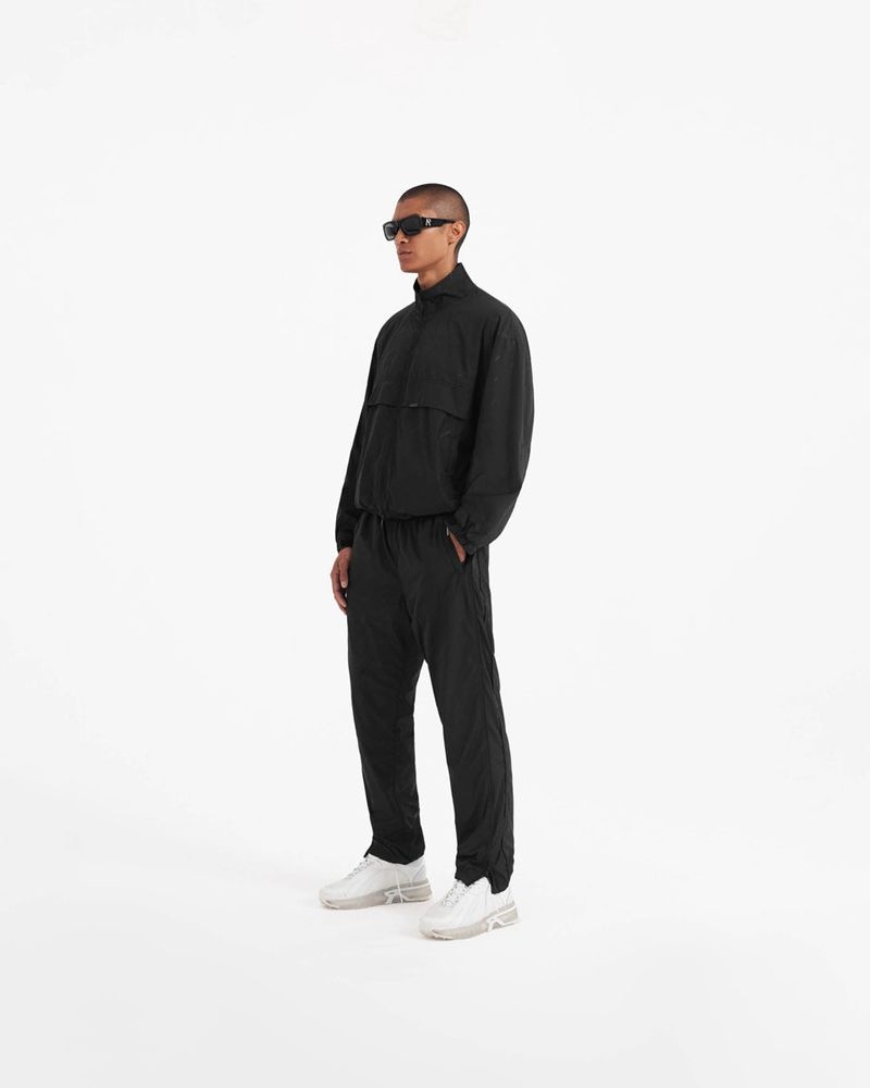 Men's Represent All Over Logo Track Jacket Black | UK-WCKVY4268