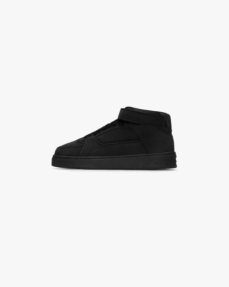 Men's Represent Apex Mid Trainers Black | UK-DYTSF8013