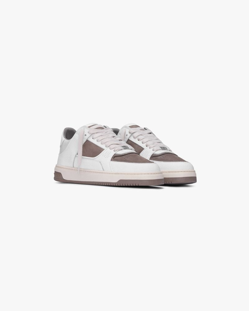 Men's Represent Apex Trainers White / Taupe | UK-LPJTN6814