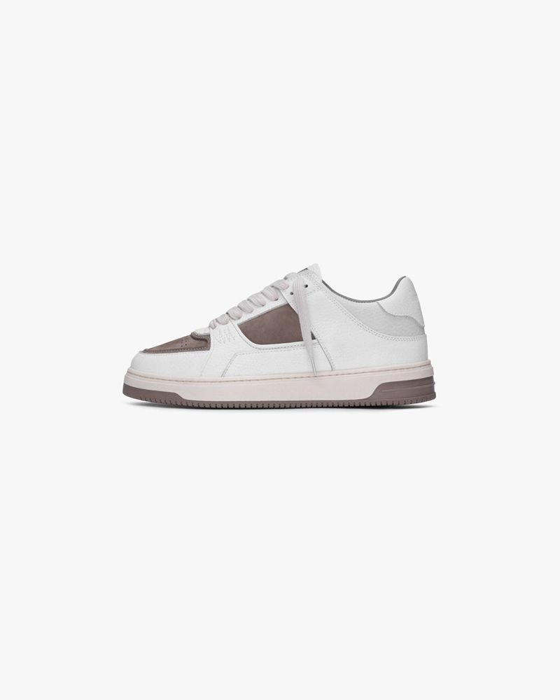 Men's Represent Apex Trainers White / Taupe | UK-LPJTN6814