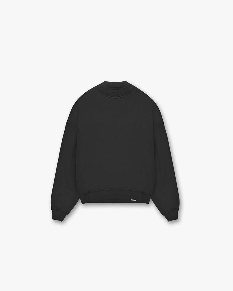 Men\'s Represent Blank Sweater Black | UK-RWIHA1923