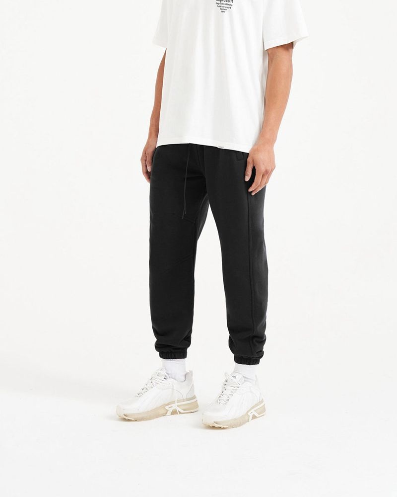 Men's Represent Blank Sweatpants Black | UK-OLAMJ1469