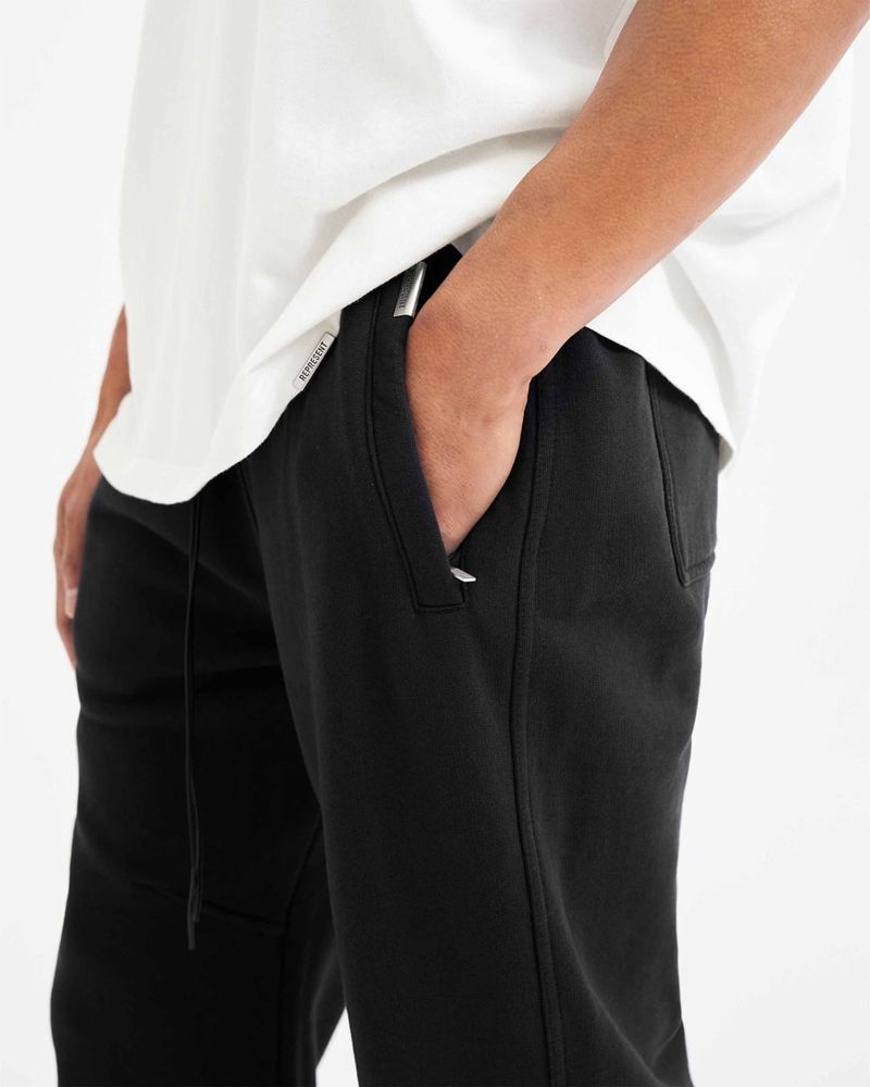 Men's Represent Blank Sweatpants Black | UK-OLAMJ1469