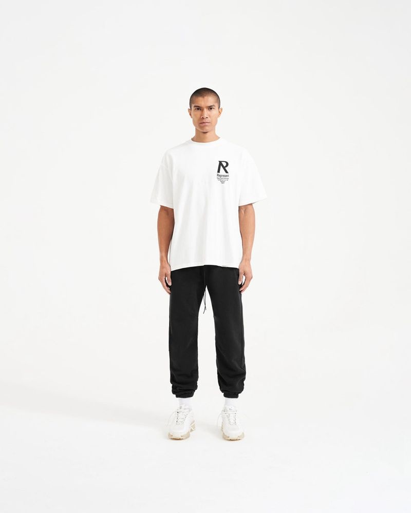 Men's Represent Blank Sweatpants Black | UK-OLAMJ1469