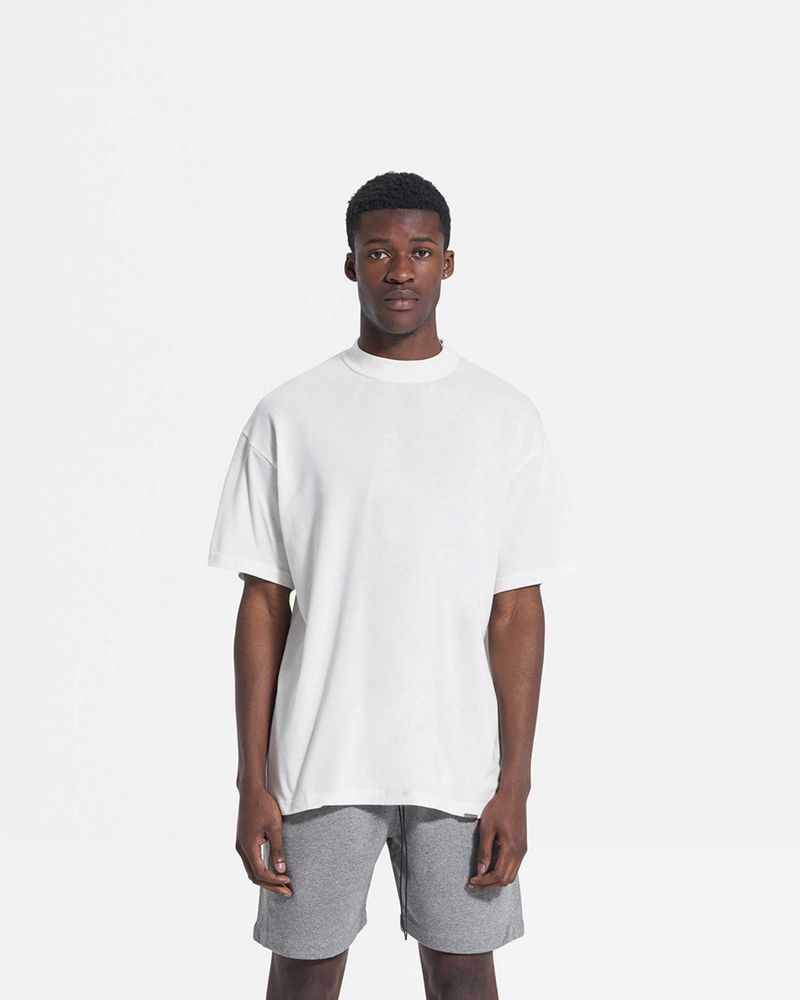 Men's Represent Blank T-Shirt White | UK-ZUEFD7968