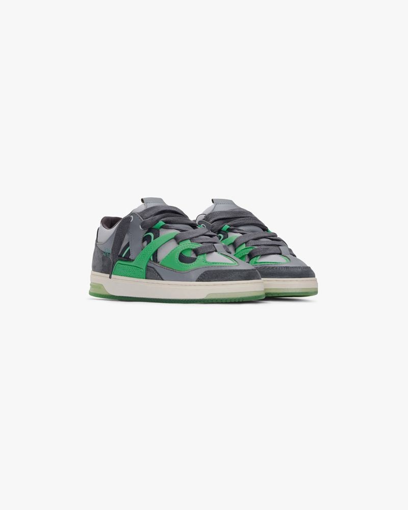 Men's Represent Bully Trainers Dark Grey / Green | UK-LIQXJ6410