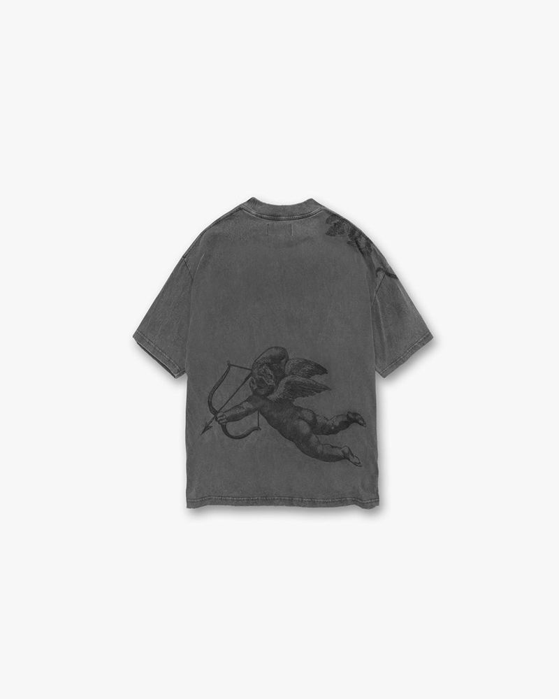 Men's Represent Cherub All Over T-Shirt Grey | UK-VYSGA6874