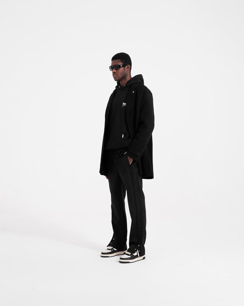 Men's Represent Classic Silhouette Coat Black | UK-PCEGQ1725