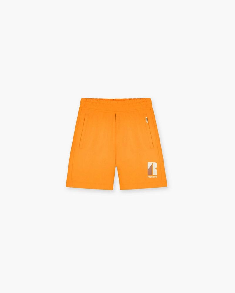 Men\'s Represent Decade Of Speed Shorts Orange | UK-UASGV4189