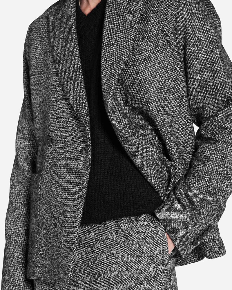 Men's Represent Double Breasted Blazer Dark Grey | UK-TONVJ5081