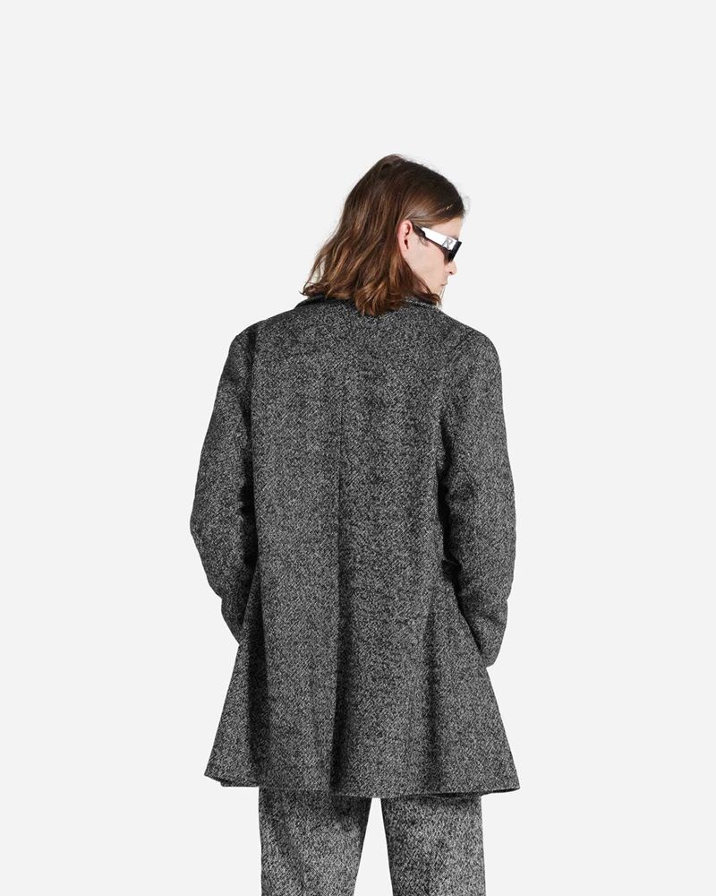 Men's Represent Double Breasted Coat Dark Grey | UK-UBKQC1827