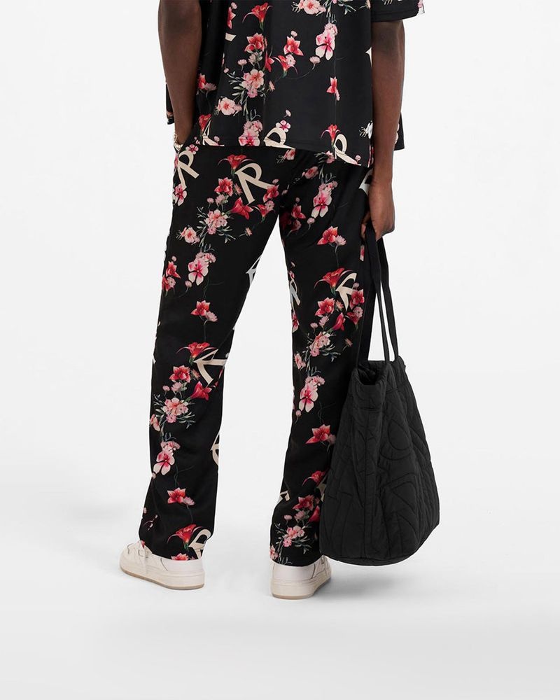 Men's Represent Floral Trousers Black | UK-VJYAN4250