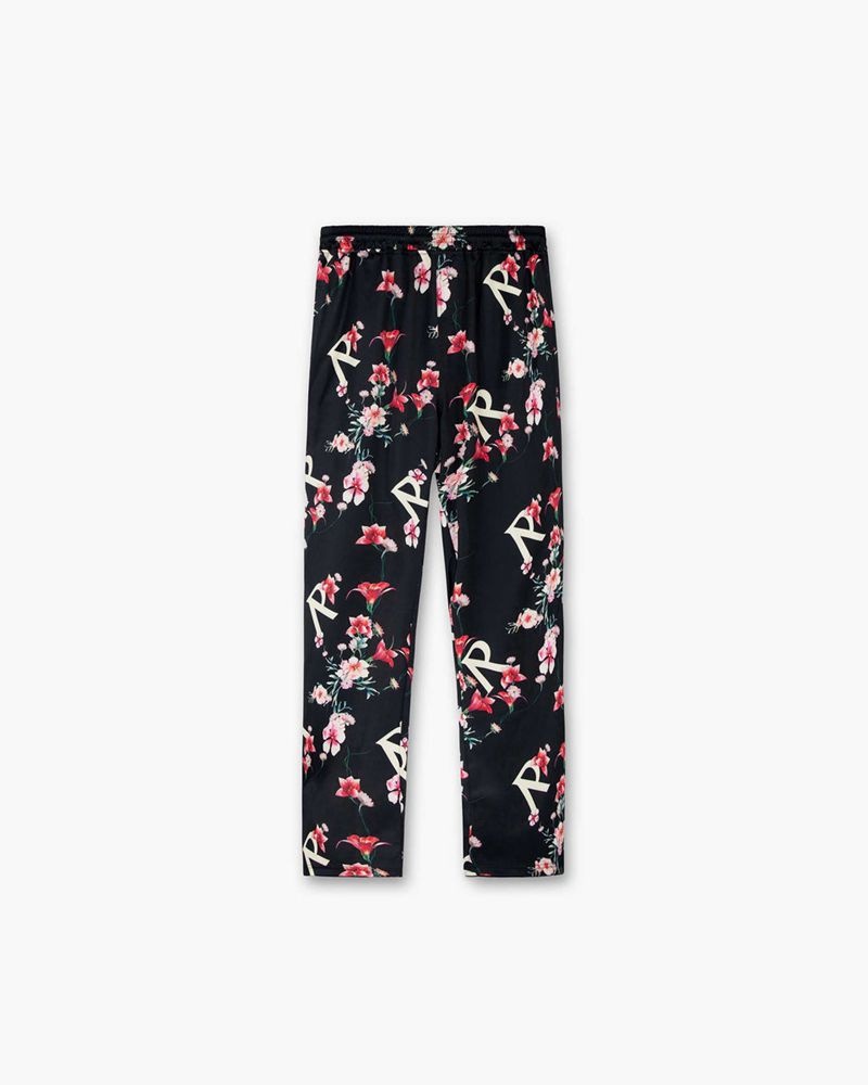 Men\'s Represent Floral Trousers Black | UK-VJYAN4250