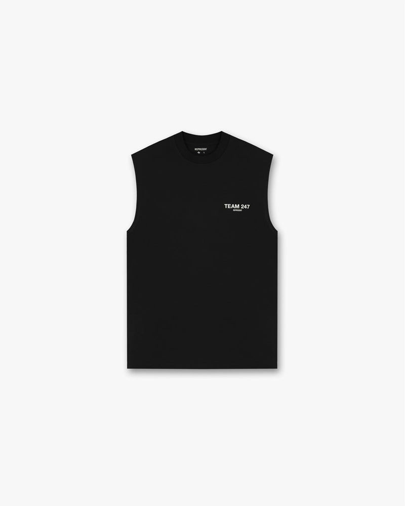 Men\'s Represent Fw23 Team 247 Oversized Tank Top Black | UK-WEDVK3204