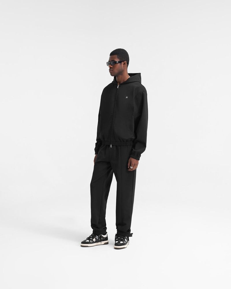 Men's Represent Hooded Tracksuit Jacket Black | UK-ZTCSR8041