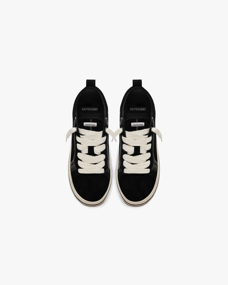 Men's Represent Htn Low Trainers Black | UK-KOAYM3910