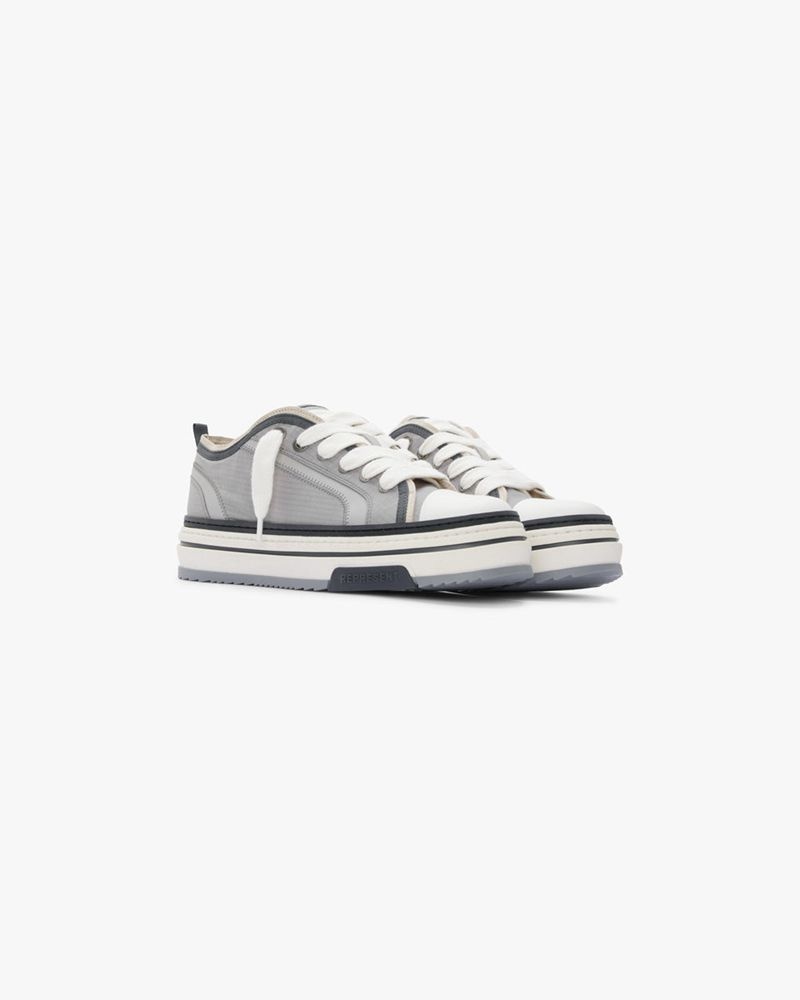 Men's Represent Htn X Low Trainers Grey | UK-AZMUP7261