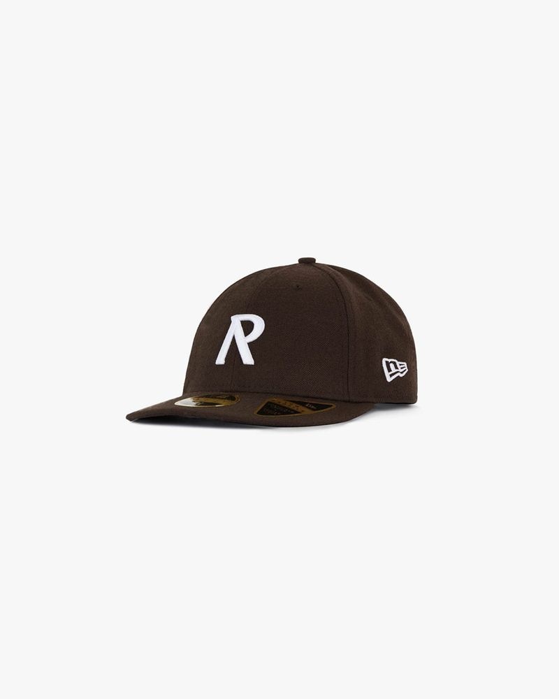 Men\'s Represent Initial New Era 59fifty Cap Dark Brown | UK-RYXVI0439