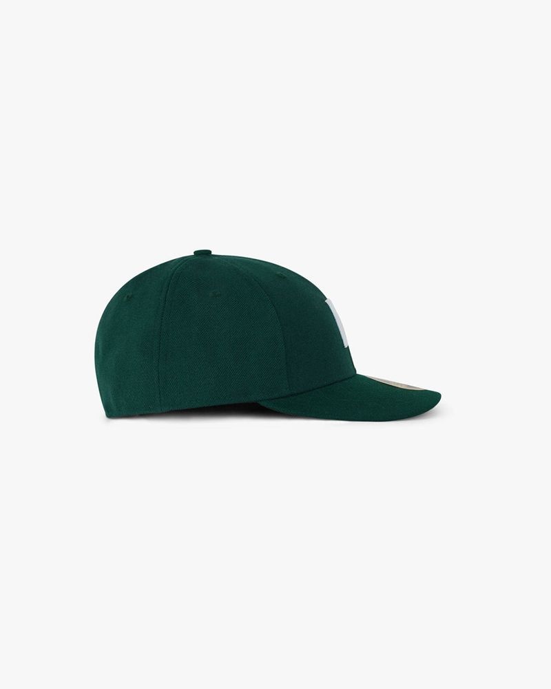 Men's Represent Initial New Era 59fifty Cap Green | UK-WFPSX8726