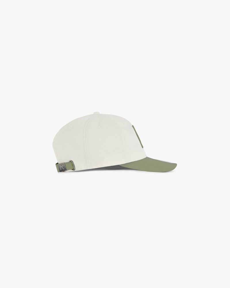 Men's Represent Initial New Era 950 Retrocrown Cap Khaki / Cream | UK-ICHRW3957