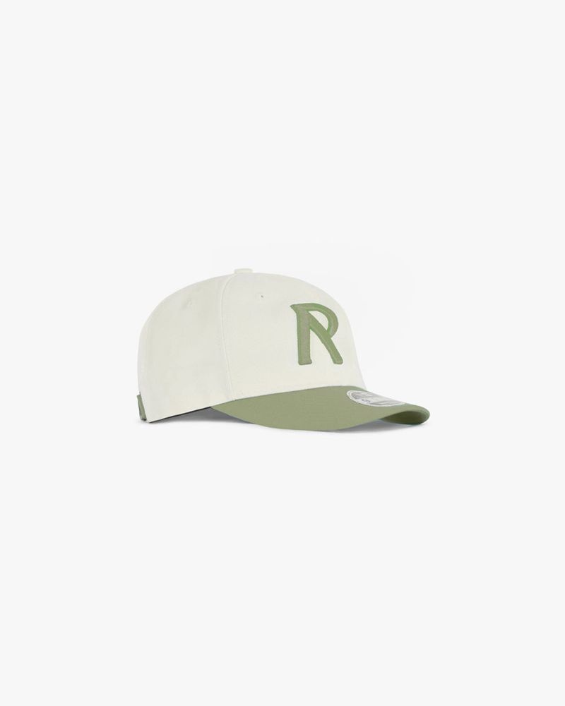 Men's Represent Initial New Era 950 Retrocrown Cap Khaki / Cream | UK-ICHRW3957