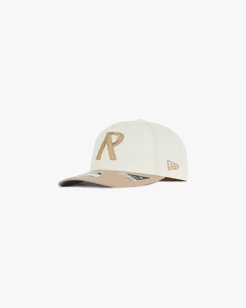 Men\'s Represent Initial Retro Crown 9fifty Cap Cream / Khaki | UK-LFAIK2703