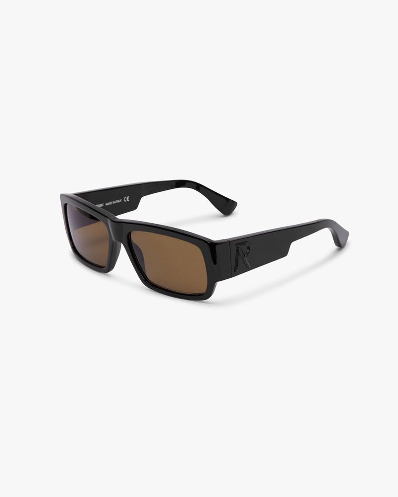 Men's Represent Initial Sunglasses Black / Brown | UK-OWCKF1574