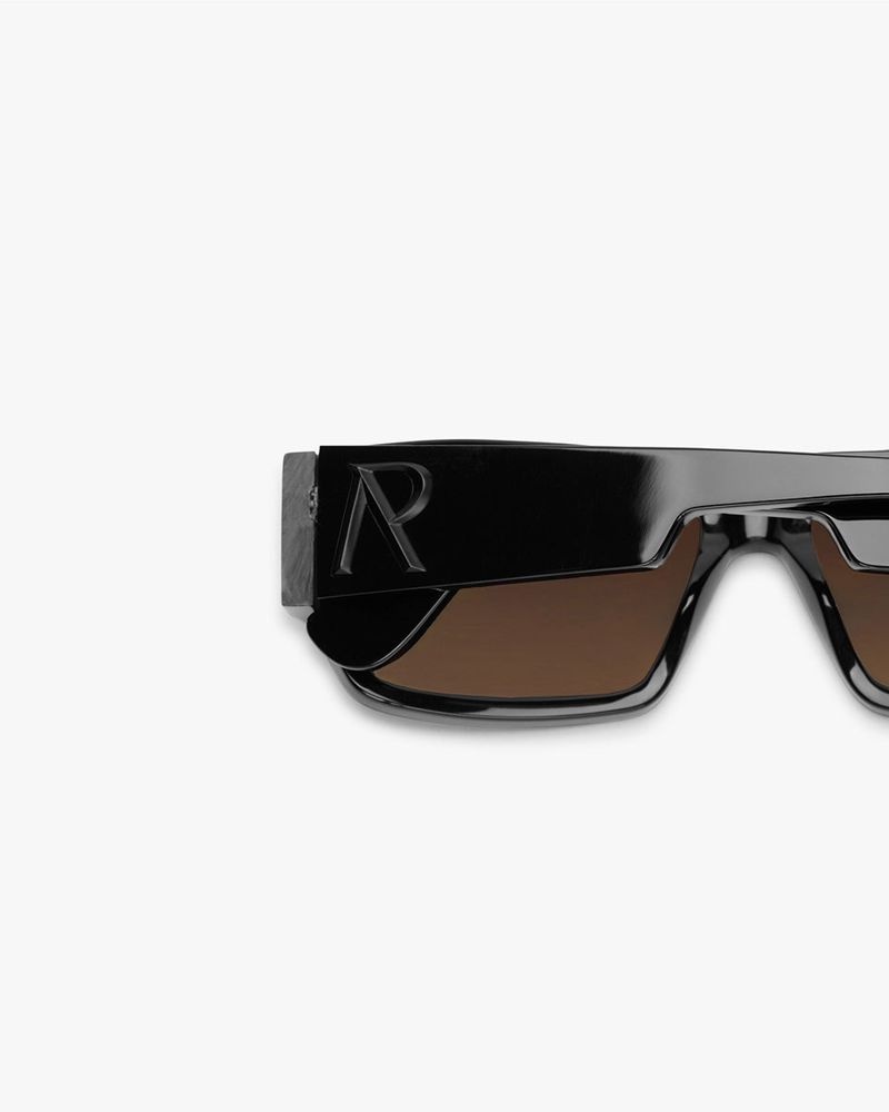 Men's Represent Initial Sunglasses Black / Brown | UK-OWCKF1574