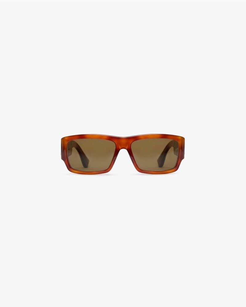 Men\'s Represent Initial Sunglasses Brown | UK-MZBRP3405