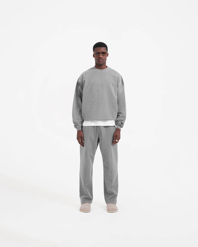 Men's Represent Initial Sweater Grey | UK-CTBQS0925