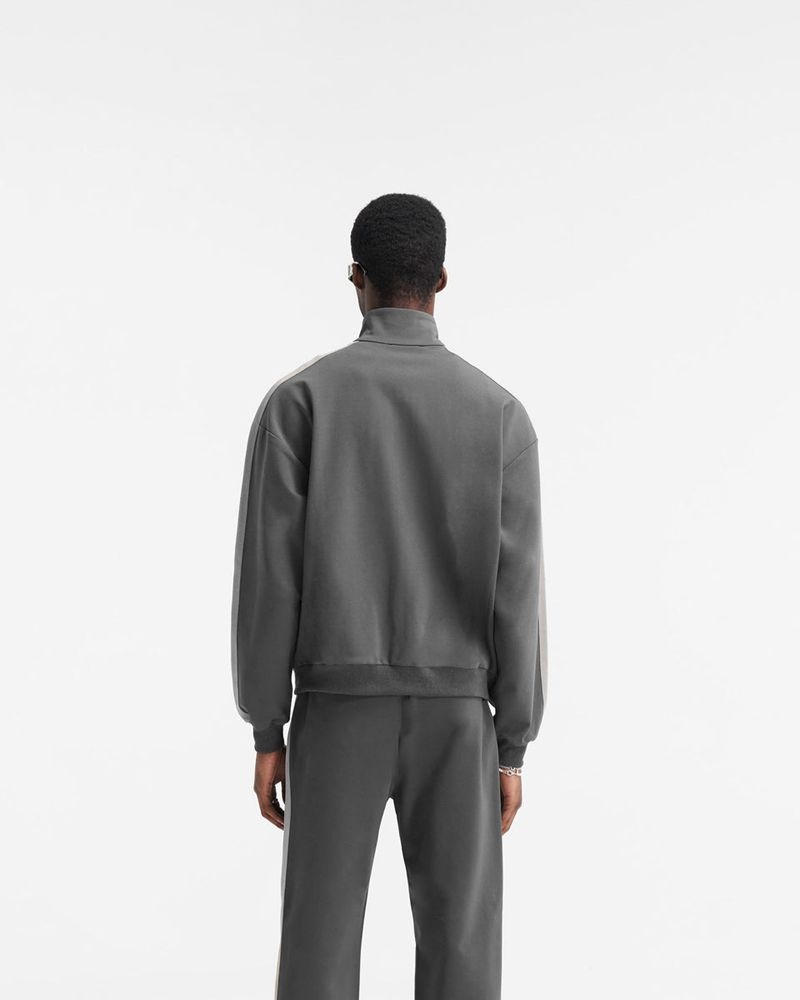 Men's Represent Initial Tracksuit Jacket Grey | UK-DKAYC3168