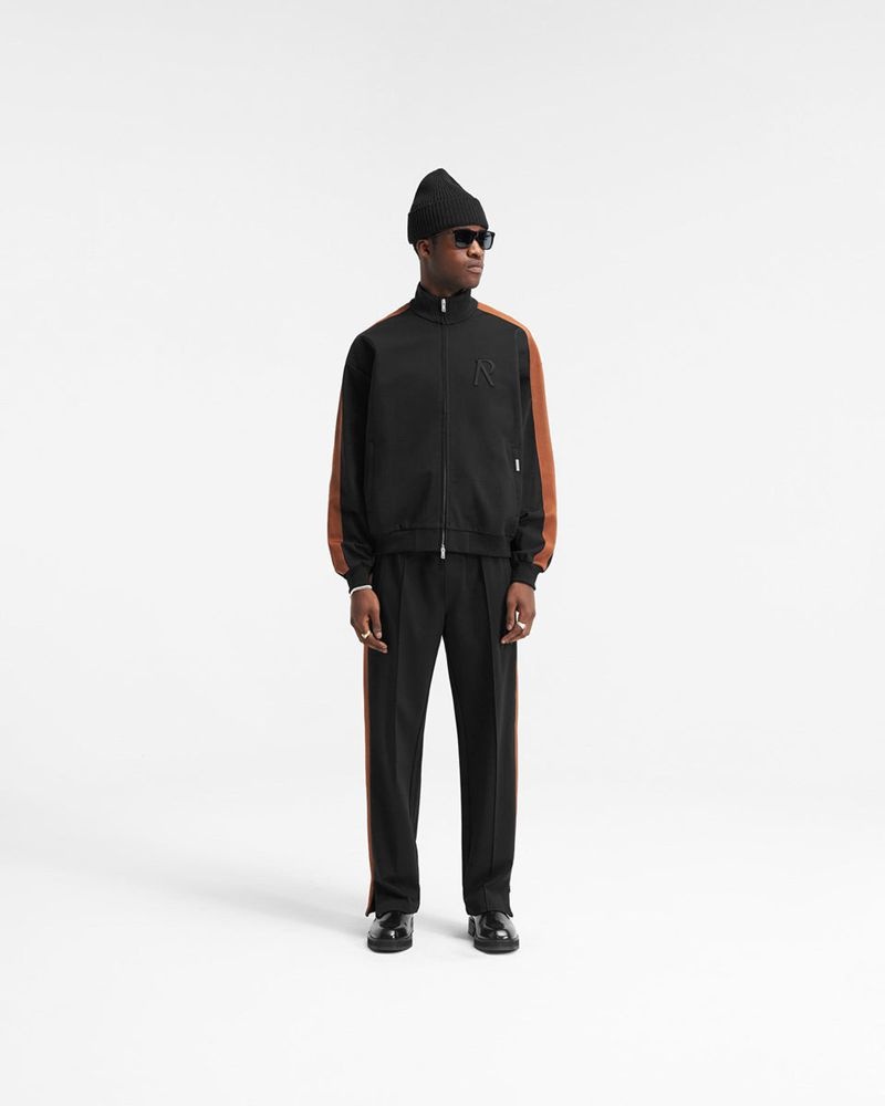 Men's Represent Initial Tracksuit Jacket Black | UK-QKZJX5167