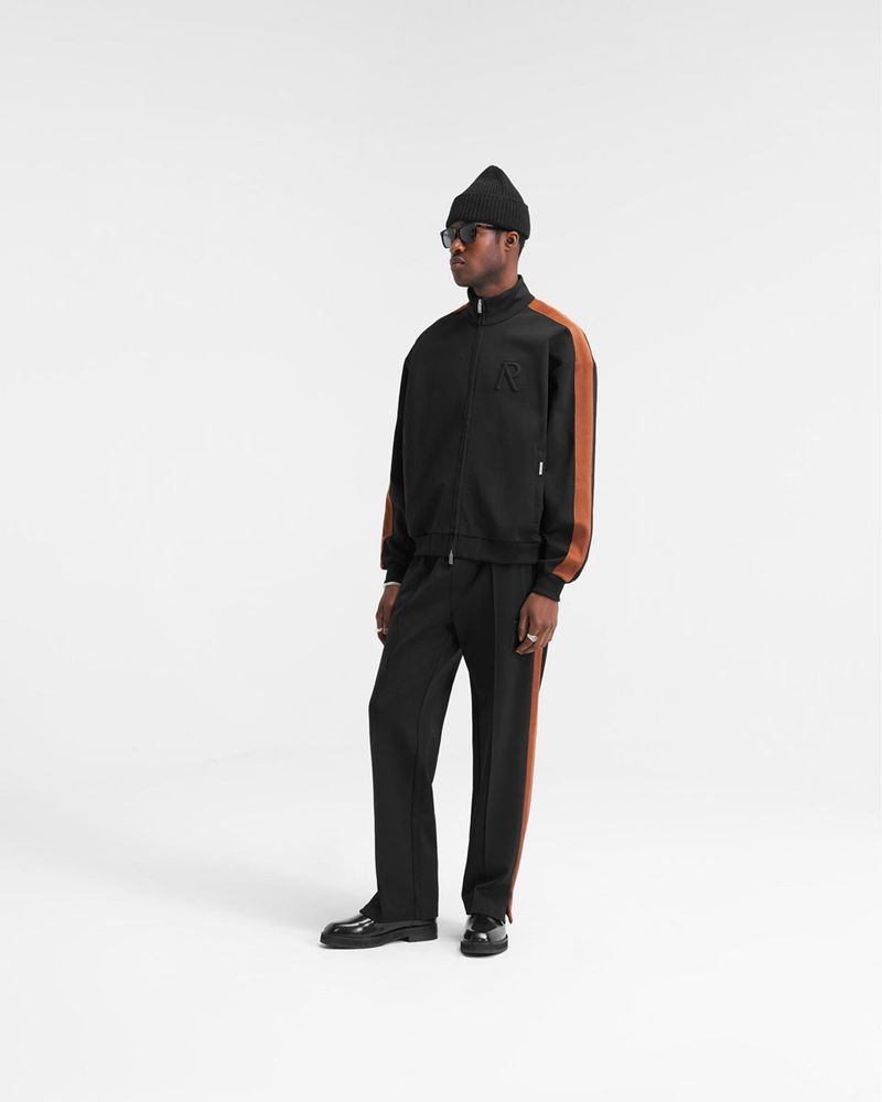 Men's Represent Initial Tracksuit Jacket Black | UK-QKZJX5167