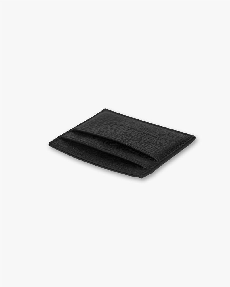 Men's Represent Italian Leather  Card Holder Black | UK-RZSGU9830