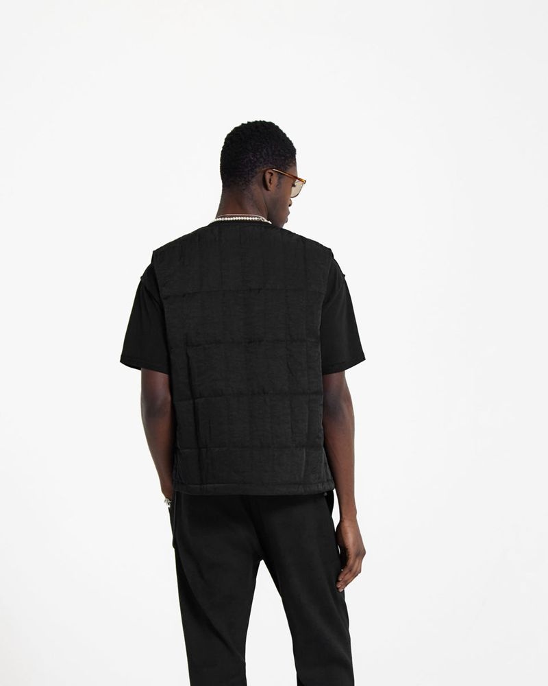 Men's Represent Lightweight Nylon Vest Black | UK-ECMVQ4857