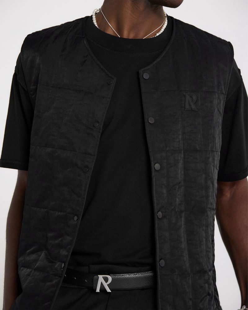 Men's Represent Lightweight Nylon Vest Black | UK-ECMVQ4857