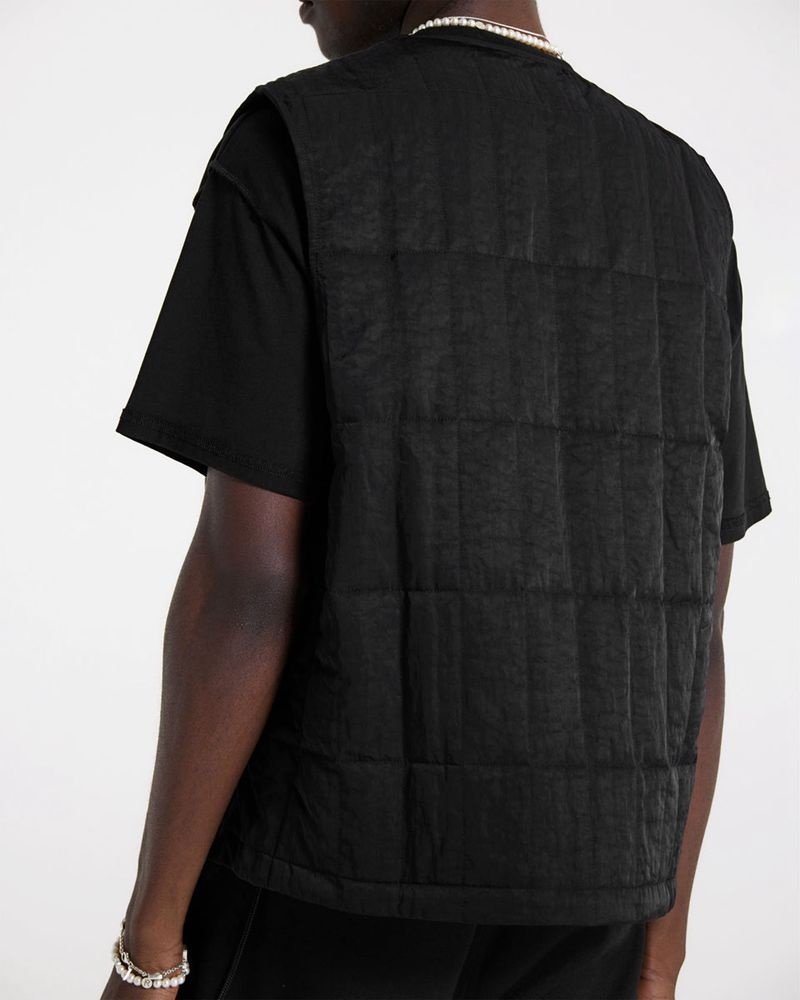 Men's Represent Lightweight Nylon Vest Black | UK-ECMVQ4857