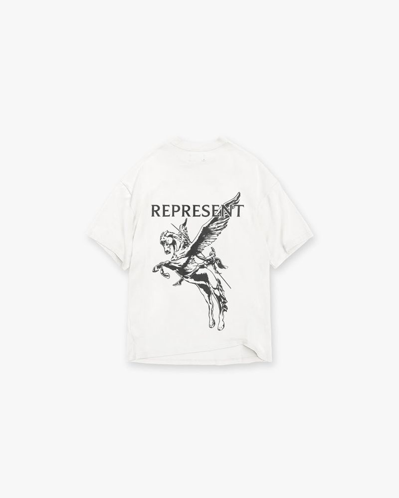 Men's Represent Mascot T-Shirt White | UK-EFZKA3624