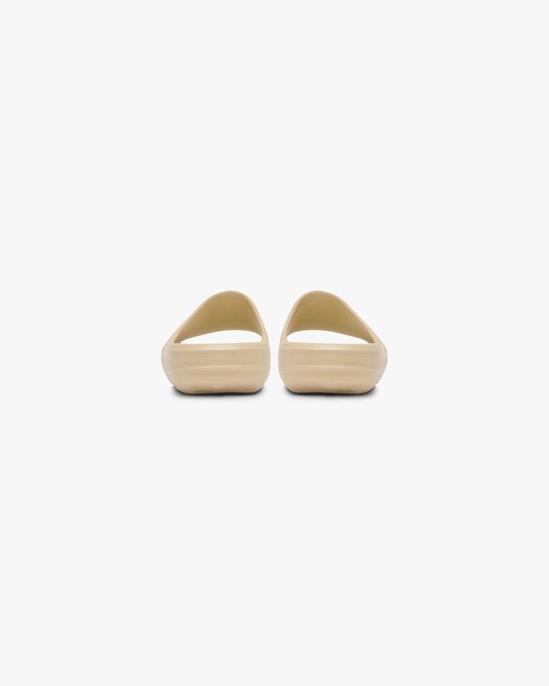 Men's Represent Matte Finish Slides Taupe | UK-ETDUF1076