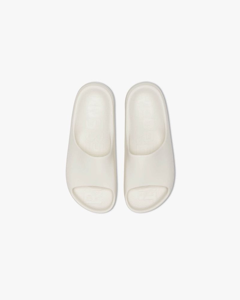 Men's Represent Matte Finish Slides White | UK-OVLMW1324