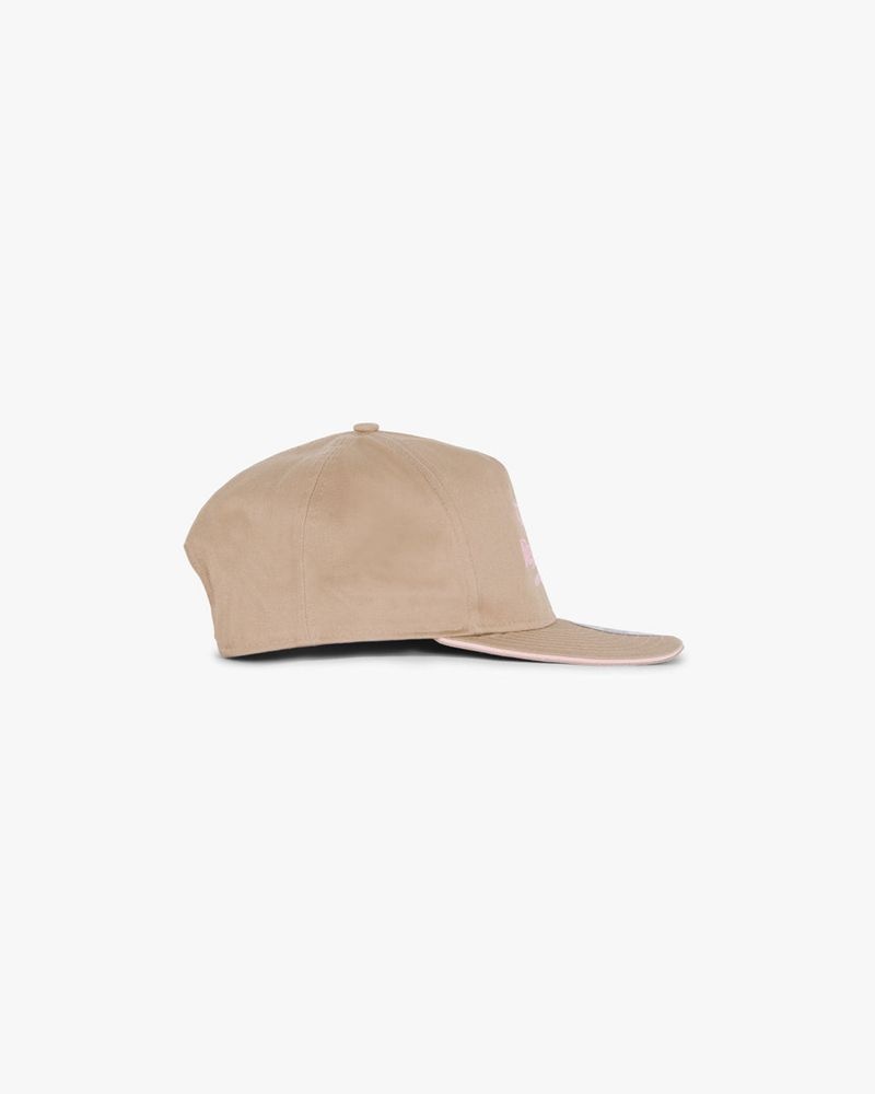 Men's Represent New Era International Golfer Hat Khaki | UK-VHBXC6371