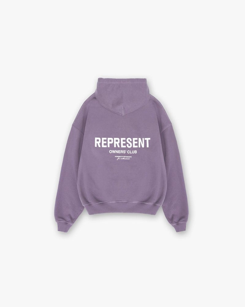 Men's Represent Owners Club Hoodie Violet | UK-YNTBV6782