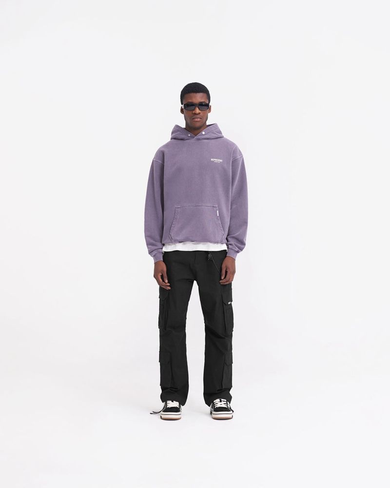 Men's Represent Owners Club Hoodie Violet | UK-YNTBV6782