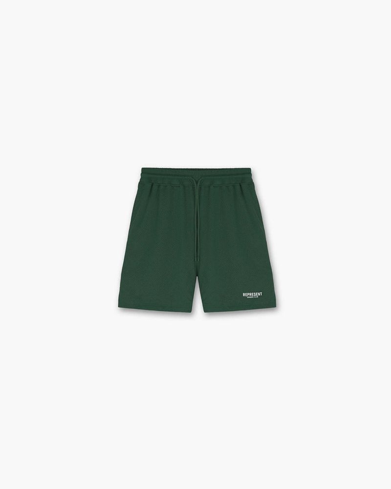 Men\'s Represent Owners Club Mesh Shorts Green | UK-GDIUP3280