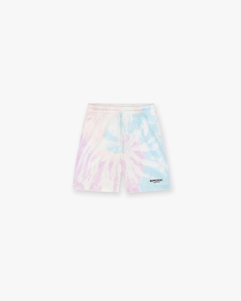 Men\'s Represent Owners Club Mesh Shorts Light Blue / Light Pink | UK-EQCXW6795