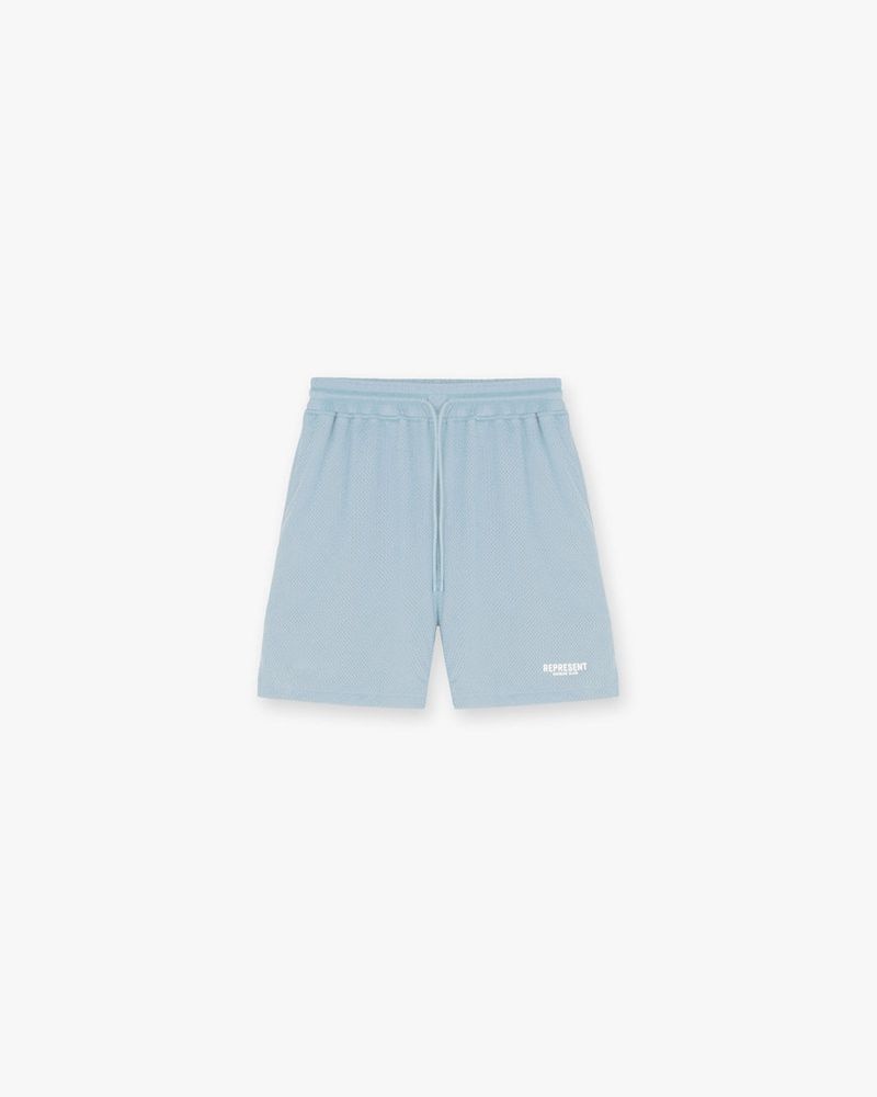 Men\'s Represent Owners Club Mesh Shorts Light Blue | UK-ZCJEN0738