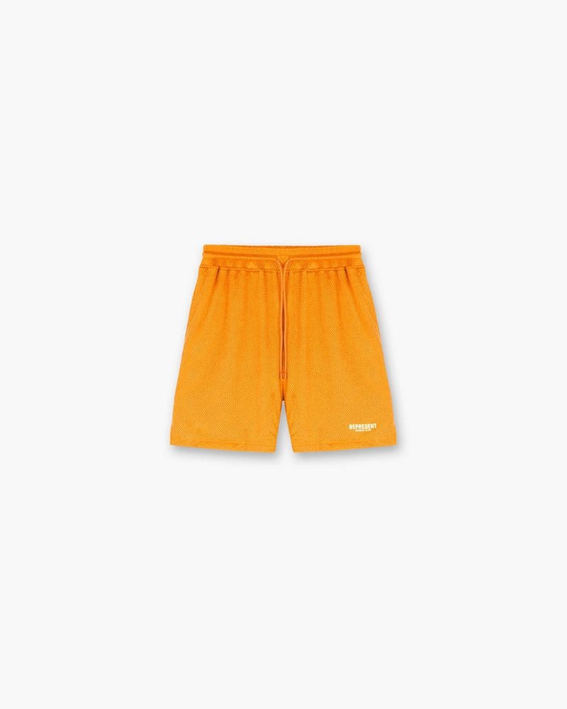 Men\'s Represent Owners Club Mesh Shorts Orange | UK-XAMTK0632