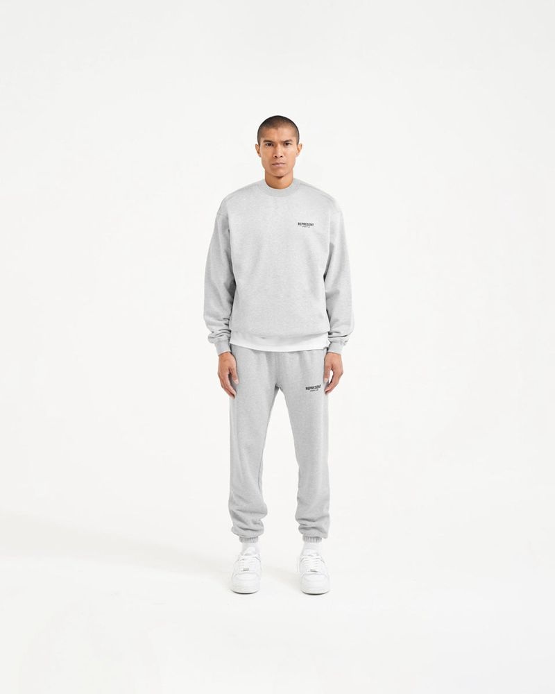 Men's Represent Owners Club Sweater Grey | UK-YFRCB3714