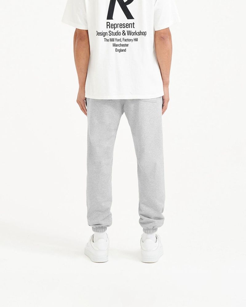 Men's Represent Owners Club Sweatpants Grey | UK-IHGOK9051