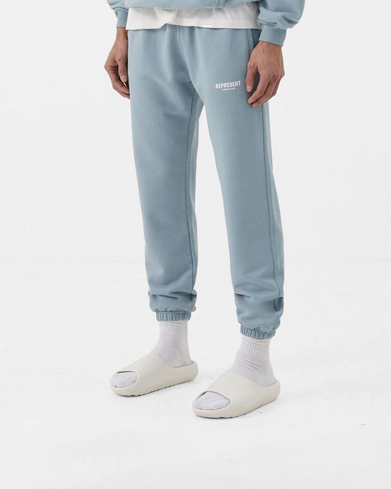 Men's Represent Owners Club Sweatpants Light Blue | UK-IMDPY9568